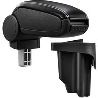 Pro.tec - Mittelarmlehne bmw E46 mit Staufach Kunstleder Schwarz weiße Nähten von PRO.TEC