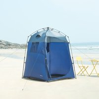 Pro.tec - Pop-Up Duschzelt Ayas 150x150x200 cm Blau/Grau [ ] von PRO.TEC