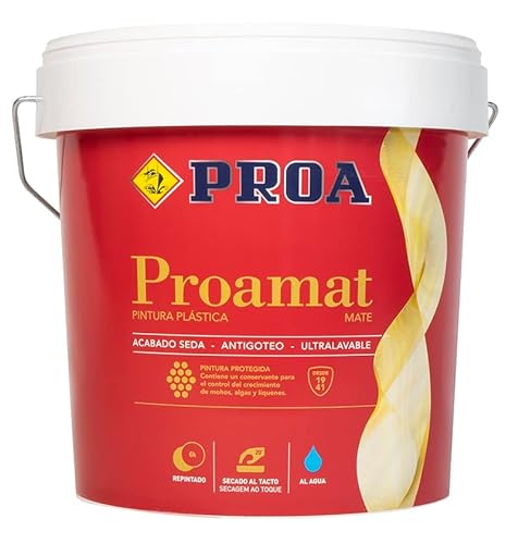 Proa PU195J Kunststofffarbe innen matt gegen Verunreinigungen. PROAMAT, Studiograu von PROA