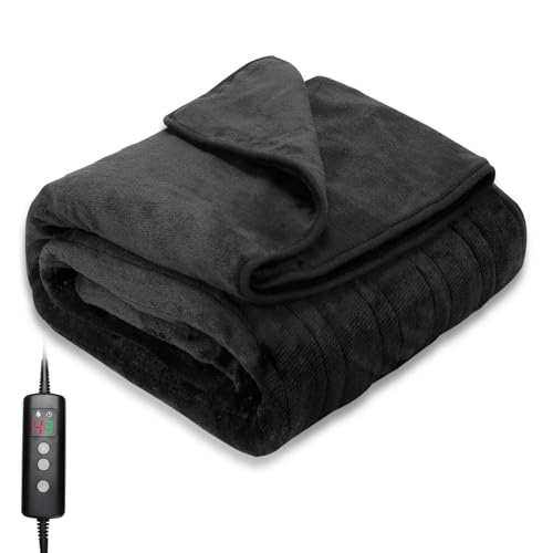 PROALLER Heizdecke 160x130CM, 10 Stufen & 1-9H Timer Auto-Aus, Maschinengängig, Weiches Flanell-Sherpa Vollkörperwärmung, Sofasitzkissen Bett Büro Verwendung, Heizdecke mit Abschaltautomatik PROALLER Heizdecke 160x130CM, 10 Stufen & 1-9H Timer Auto-Aus, Maschinengängig, Weiches Flanell-Sherpa Vollkörperwärmung, Sofasitzkissen Bett Büro Verwendung, Heizdecke mit Abschaltautomatik von PROALLER