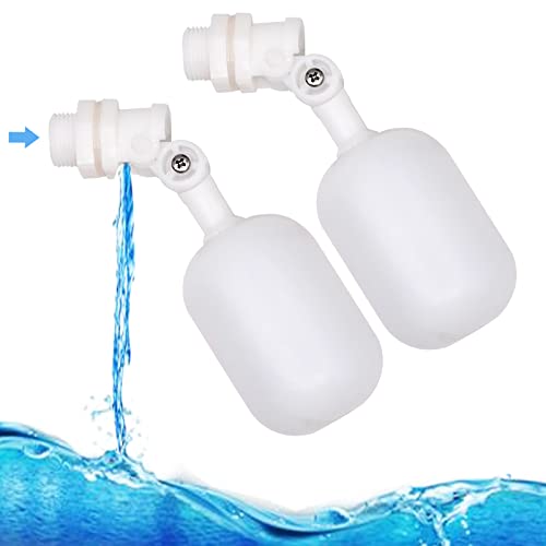 PROBEEALLYU Metall-Schwimmer-Kugelhahn, 0,95 cm, automatische Befüllung, Luftbefeuchter, Wassertank-Absperrventil, grau, für Wassertröge, Aquarium, 2 Stück von PROBEEALLYU