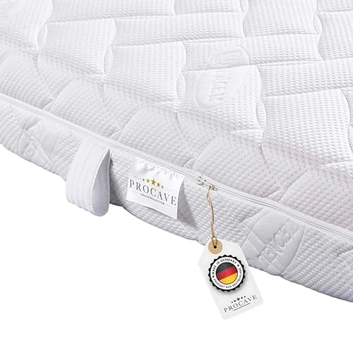 PROCAVE Lyocell Matratzenbezug versteppt, mit 4-Seiten Reißverschluss und 4 Handgriffen, 100% aus Deutschland in 160x200 cm für Matratzen-Höhe 10cm PROCAVE Lyocell Matratzenbezug versteppt, mit 4-Seiten Reißverschluss und 4 Handgriffen, 100% aus Deutschland in 160x200 cm für Matratzen-Höhe 10cm von PROCAVE