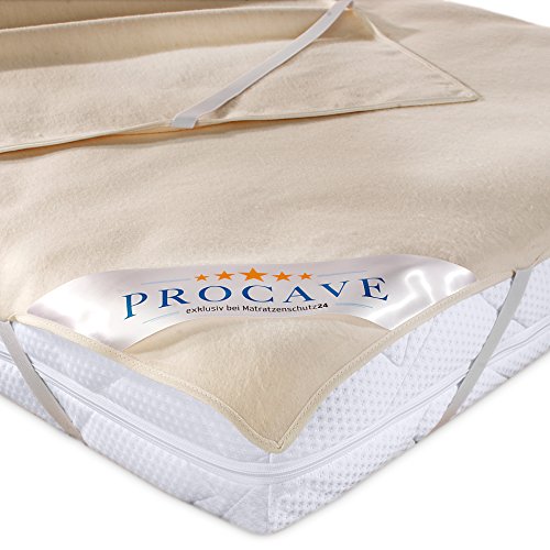 PROCAVE Matratzen-Auflage aus 100% Baumwolle, Natur-Matratzenschoner atmungsaktiv, hochwertige Moltonauflage als Matratzenschutz, Premium Qualität Made in Germany 120x190 cm PROCAVE Matratzen-Auflage aus 100% Baumwolle, Natur-Matratzenschoner atmungsaktiv, hochwertige Moltonauflage als Matratzenschutz, Premium Qualität Made in Germany 120x190 cm von PROCAVE