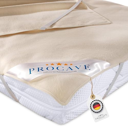 PROCAVE Matratzen-Auflage aus 100% Baumwolle, Natur-Matratzenschoner atmungsaktiv, hochwertige Moltonauflage als Matratzenschutz, Premium Qualität Made in Germany 130x190 cm PROCAVE Matratzen-Auflage aus 100% Baumwolle, Natur-Matratzenschoner atmungsaktiv, hochwertige Moltonauflage als Matratzenschutz, Premium Qualität Made in Germany 130x190 cm von PROCAVE