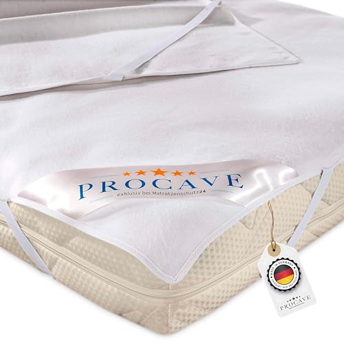 PROCAVE Molton-Matratzenschoner in weiß, Matratzen-Auflage aus 100% Baumwolle, hochwertige Moltonauflage als Matratzenschutz, Premium Qualität Made in Germany 80x190 cm PROCAVE Molton-Matratzenschoner in weiß, Matratzen-Auflage aus 100% Baumwolle, hochwertige Moltonauflage als Matratzenschutz, Premium Qualität Made in Germany 80x190 cm von PROCAVE