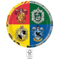 Harry Potter Hogwarts Häuser Pappteller, 23cm, 8St. von PROCOS