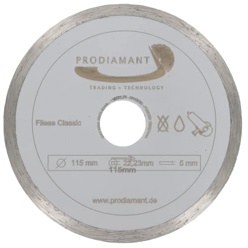 PRODIAMANT Diamant-Trennscheibe Fliese 115 mm x 22,2 mm Diamanttrennscheibe 115mm PRODIAMANT Diamant-Trennscheibe Fliese 115 mm x 22,2 mm Diamanttrennscheibe 115mm von PRODIAMANT
