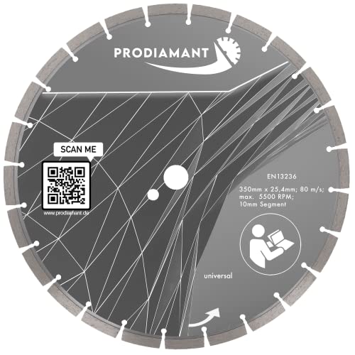 PRODIAMANT Premium Diamant-Trennscheibe universal 350 mm x 25,4 mm Blocksegment Segmenthöhe 10mm PRODIAMANT Premium Diamant-Trennscheibe universal 350 mm x 25,4 mm Blocksegment Segmenthöhe 10mm von PRODIAMANT