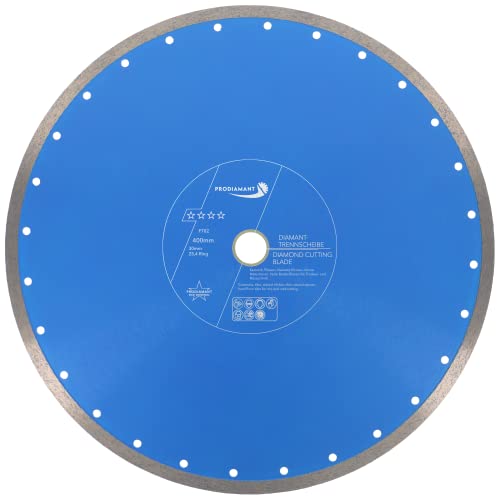 PRODIAMANT Profi Diamant-Trennscheibe PRORIM 400 mm x 30/25,4 mm kein ausbrechen bei Fliesen Feinsteinzeug Keramik von PRODIAMANT