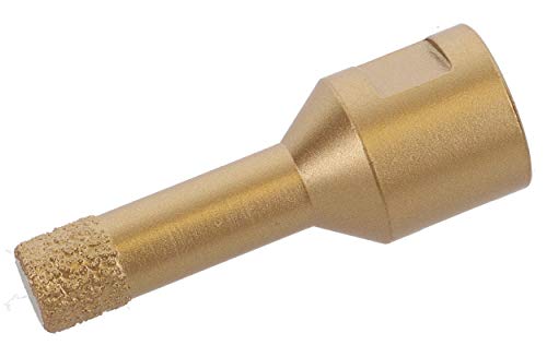 PRODIAMANT Profi Fliesenbohrer Fliese 12 mm x M14 Diamantbohrer Winkelschleifer für trockenbohren in Feinsteinzeug, Wandfliesen und Naturstein von PRODIAMANT