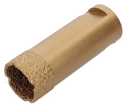 PRODIAMANT Profi Fliesenbohrer Fliese 27 mm x M14 Diamantbohrer Winkelschleifer für trockenbohren in Feinsteinzeug, Wandfliesen und Naturstein von PRODIAMANT