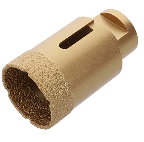 PRODIAMANT Profi Fliesenbohrer Fliese 42 mm x M14 Diamantbohrer Winkelschleifer für trockenbohren in Feinsteinzeug, Wandfliesen und Naturstein von PRODIAMANT