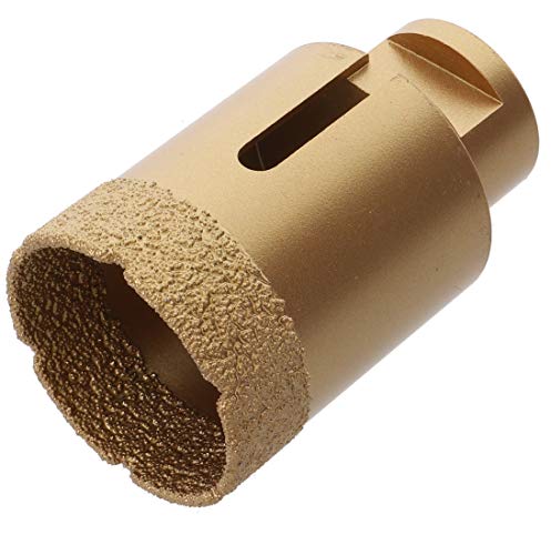 PRODIAMANT Profi Fliesenbohrer Fliese 45 mm x M14 Diamantbohrer Winkelschleifer für trockenbohren in Feinsteinzeug, Wandfliesen und Naturstein von PRODIAMANT