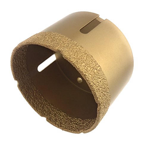 PRODIAMANT Profi Fliesenbohrer Fliese 75 mm x M14 Diamantbohrer Winkelschleifer für trockenbohren in Feinsteinzeug, Wandfliesen und Naturstein von PRODIAMANT