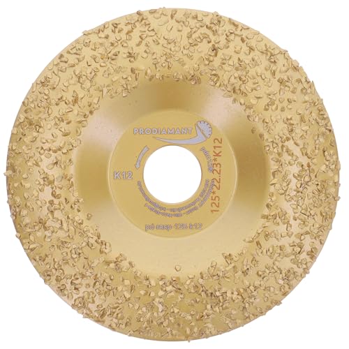 PRODIAMANT Raspelscheibe Ø125 mm K12 – Wolframcarbid-beschichtete Schleifscheibe für Winkelschleifer, grob, ideal zum Schleifen, Formen und Klauenpflege PRODIAMANT Raspelscheibe Ø125 mm K12 – Wolframcarbid-beschichtete Schleifscheibe für Winkelschleifer, grob, ideal zum Schleifen, Formen und Klauenpflege von PRODIAMANT