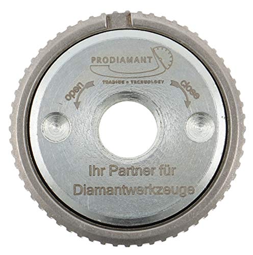 PRODIAMANT Schnellspannmutter M14 - Spannmutter passend für Winkelschleifer aller Marken mit M 14 Gewinde von PRODIAMANT