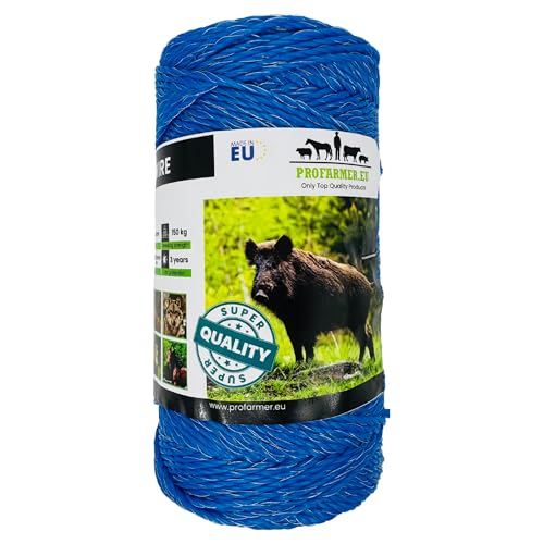 Weidezaunlitze Elektrozaunlitze 200m 3mm dick Weidezaun Elektrozaun Litze Wildschwein Hirsch Wolf Rind Schaf von PROFARMER.EU