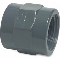 Profec - Gewindemuffe, pvc-u. 2 Zoll Innengewinde, 10 bar, grau von PROFEC