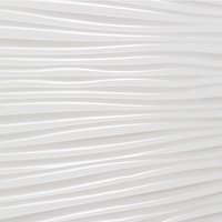 Wandpaneel 3D Profhome 3d 704551 Wilderness White Dekorpaneel geprägt in Kunststoff Optik glänzend weiß 1,7 m2 - weiß von PROFHOME 3D