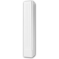 Profhome Decor - Dekorativer Kamin profhome 164005 Kaminumrandung Kaminstütze links und rechts Zeitloses Klassisches Design weiß von PROFHOME DECOR
