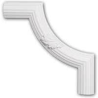 Eckelement PROFHOME 152361 Zierelement Zeitloses Klassisches Design weiß von PROFHOME DECOR