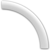 Eckelement Profhome 152815 Zierelement Modernes Design weiß von PROFHOME DECOR