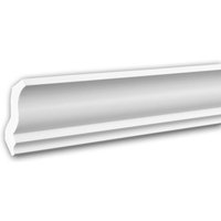 Eckleiste PROFHOME 150105 Zierleiste Stuckleiste Neo-Klassizismus-Stil weiß 2 m von PROFHOME DECOR