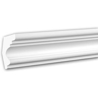 Profhome Decor - Eckleiste profhome 150122F Zierleiste Flexible Leiste Stuckleiste Neo-Klassizismus-Stil weiß 2 m von PROFHOME DECOR