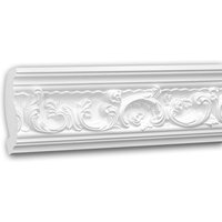 Eckleiste PROFHOME 150124F Zierleiste Flexible Leiste Stuckleiste Rokoko Barock Stil weiß 2 m von PROFHOME DECOR