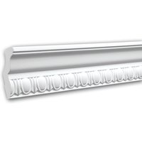 Profhome Decor - Eckleiste profhome 150112 Zierleiste Stuckleiste Zeitloses Klassisches Design Polyurethan weiß 2 m von PROFHOME DECOR