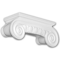 Halbsäulen Kapitell 415202 Profhome Fassadenstuck Säule Fassadenelement Ionischer Stil weiß - weiß von PROFHOME DECOR