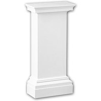 Halbsäulen Postament PROFHOME 118001 Säule Zierelement Neo-Klassizismus-Stil weiß - weiß von PROFHOME DECOR