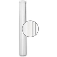 Halbsäulen Schaft PROFHOME 116030 Säule Zierelement Neo-Klassizismus-Stil weiß - weiß von PROFHOME DECOR