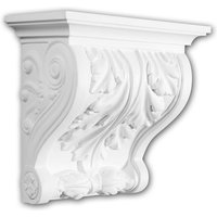Konsole PROFHOME 119007 Wandboard Zierelement Korinthischer Stil weiß von PROFHOME DECOR