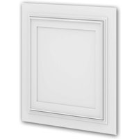 Profhome Decor - 3D Wandpaneel Profhome 159818 Wandvertäfelung Deckenplatte Türpaneel Akustikpaneel Neo-Klassizismus-Stil weiß 0,25 m2 von PROFHOME DECOR