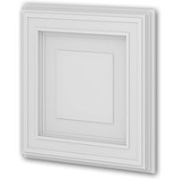 Profhome Decor - 3D Wandpaneel Profhome 159820 Wandvertäfelung Deckenplatte Türpaneel Akustikpaneel Neo-Klassizismus-Stil weiß 0,25 m2 von PROFHOME DECOR
