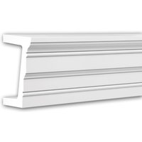 Profhome Decor - Architrav profhome 126003 Türumrandung Stuckleiste Zierleiste Modernes Design weiß 2 m von PROFHOME DECOR