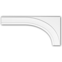 Profhome Decor - Byblos Regalfront profhome 155002 Zierelement Neo-Klassizismus-Stil weiß von PROFHOME DECOR