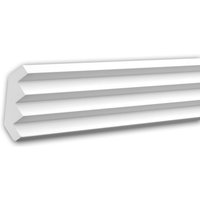 Profhome Decor - Eckleiste profhome 150140 Zierleiste Stuckleiste Modernes Design weiß 2 m von PROFHOME DECOR