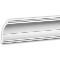 Profhome Decor - Eckleiste profhome 650101 Stuckleiste Zierleiste stoßfest Neo-Klassizismus-Stil weiß 2 m von PROFHOME DECOR