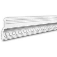 Profhome Decor - Eckleiste profhome 150111F Zierleiste Flexible Leiste Stuckleiste Neo-Klassizismus-Stil weiß 2 m von PROFHOME DECOR