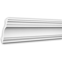 Profhome Decor - Eckleiste profhome 150113 Zierleiste Stuckleiste Neo-Klassizismus-Stil Polyurethan weiß 2 m von PROFHOME DECOR