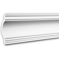 Profhome Decor - Eckleiste profhome 150117 Zierleiste Stuckleiste Neo-Klassizismus-Stil weiß 2 m von PROFHOME DECOR