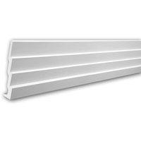 Profhome Decor - Eckleiste profhome 150142 Zierleiste Stuckleiste Modernes Design weiß 2 m von PROFHOME DECOR