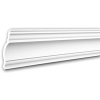 Profhome Decor - Eckleiste profhome 150148 Zierleiste Stuckleiste Neo-Klassizismus-Stil weiß 2 m von PROFHOME DECOR