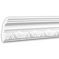 Profhome Decor - Eckleiste profhome 150251F Stuckleiste Flexible Leiste Zierleiste Zeitloses Klassisches Design weiß 2 m von PROFHOME DECOR