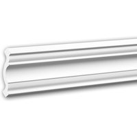Profhome Decor - Eckleiste profhome 650115 Stuckleiste Zierleiste stoßfest Neo-Klassizismus-Stil weiß 2 m von PROFHOME DECOR