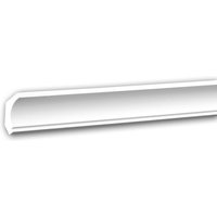 Profhome Decor - Eckleiste profhome 650157 Stuckleiste Zierleiste stoßfest Neo-Klassizismus-Stil weiß 2 m von PROFHOME DECOR