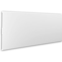 Profhome Decor - Einschrägung 488001 Profhome Fassadenprofil Fensterumrandung Stuckleiste Modernes Design weiß 2 m von PROFHOME DECOR