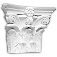 Pilaster Kapitell 451301 Profhome Fassadenelement Pilaster Außenstuck Korinthischer Stil weiß - weiß von PROFHOME DECOR